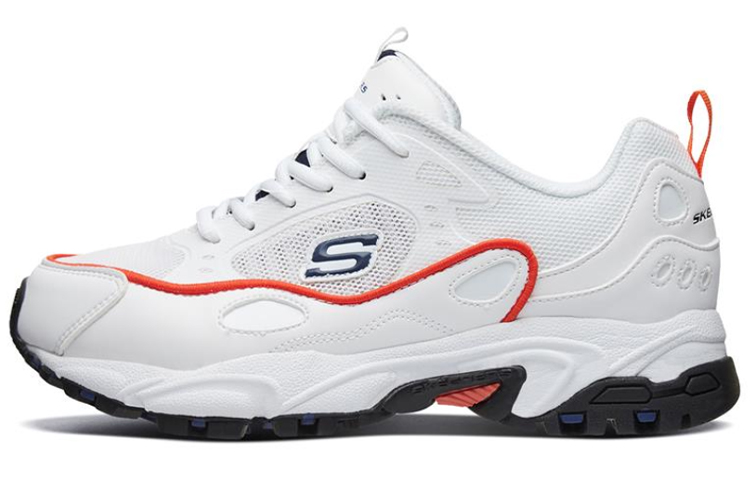 Buy Skechers Stamina Running Shoes White/Red/Black 666096-WOR