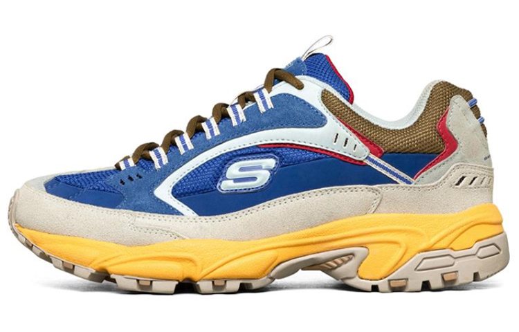 Skechers Stamina Low-Top Running Shoes Yellow/Blue 51286-NVMT