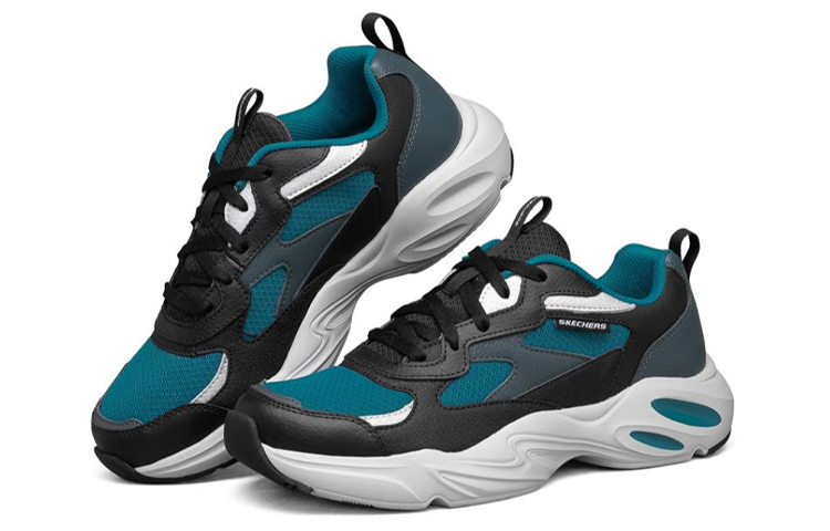 Skechers Stamina Airy Sports Shoes Black/Blue/White 圖 3