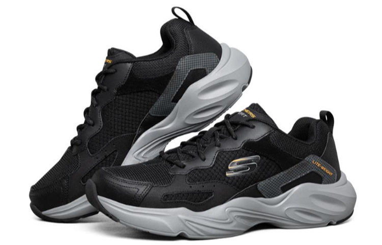 Skechers Stamina Airy Running Shoes Black/Gray 圖 3