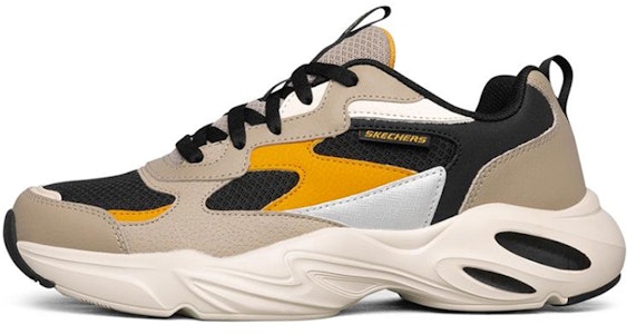 Skechers Stamina Airy 透氣防滑 時尚拼色老爹鞋 褐黑橘 Buy Skechers Stamina Airy 透氣防滑 時尚拼色老爹鞋 褐黑橘