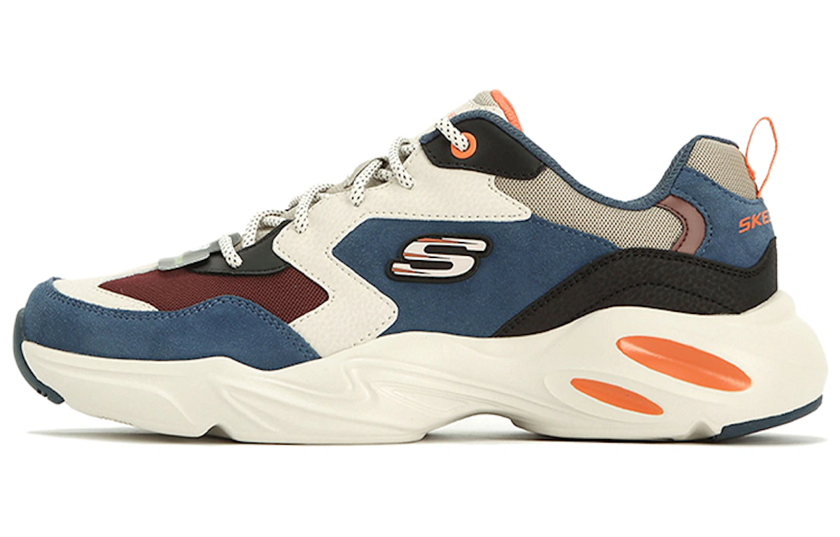 Skechers Stamina Airy 'White Dark Blue Brown'