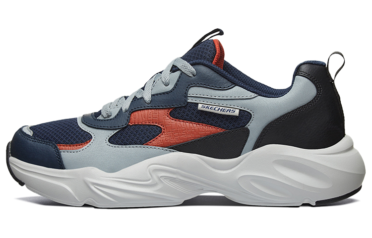 Skechers Stamina Airy Low-Top Running Shoes Blue/Red 51936-NVMT