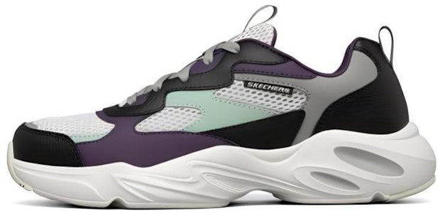 Skechers Stamina Airy 透氣耐磨 低幫老爹鞋 白紫黑 Buy Skechers Stamina Airy 透氣耐磨 低幫老爹鞋 白紫黑