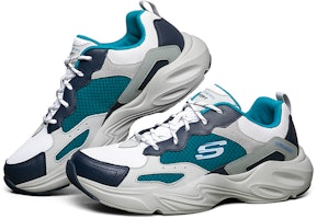 斯凯奇 Stamina Airy 低帮跑鞋 白/蓝/绿 237000-NVMT Lookbook 斯凯奇 Stamina Airy 低帮跑鞋 白/蓝/绿 237000-NVMT