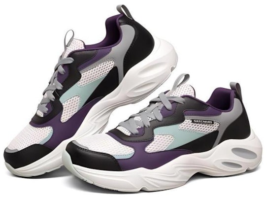 Skechers Stamina Airy Low-Top Running Shoes White/Purple/Black 894004-MULT Lookbook Skechers Stamina Airy Low-Top Running Shoes White/Purple/Black 894004-MULT