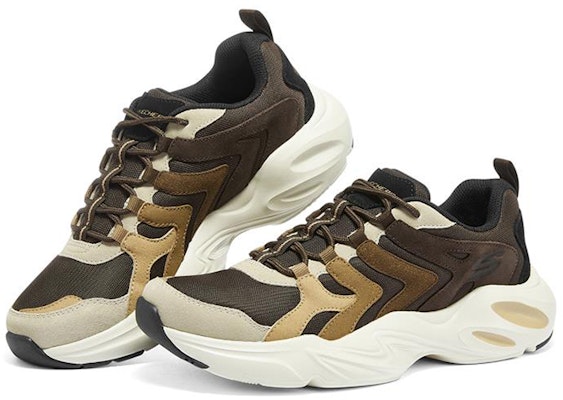 Skechers Stamina Airy 低筒老爹鞋 棕色 Lookbook Skechers Stamina Airy 低筒老爹鞋 棕色