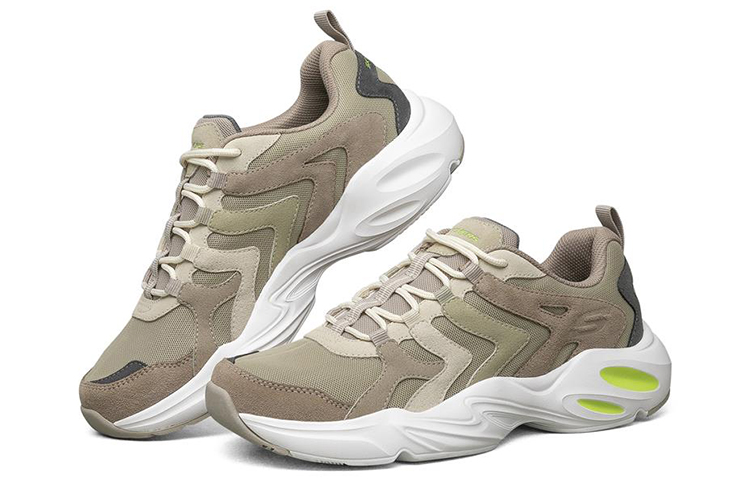 Lookbook スケッチャーズ スタミナ エアリー ブラウン/グリーン 237119-NTMT