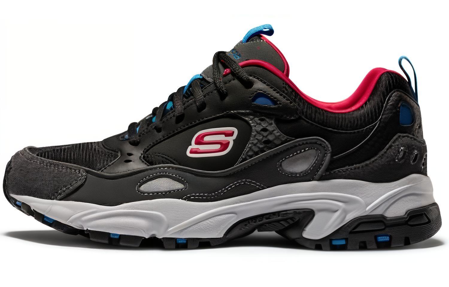 Skechers Stamina Daddy Shoes 'Black Red' 999307-BKMT