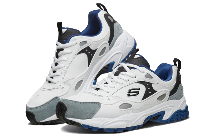 Lookbook Skechers Stamina Daddy Schuhe ''Blau Weiß'' 999307-WBLU