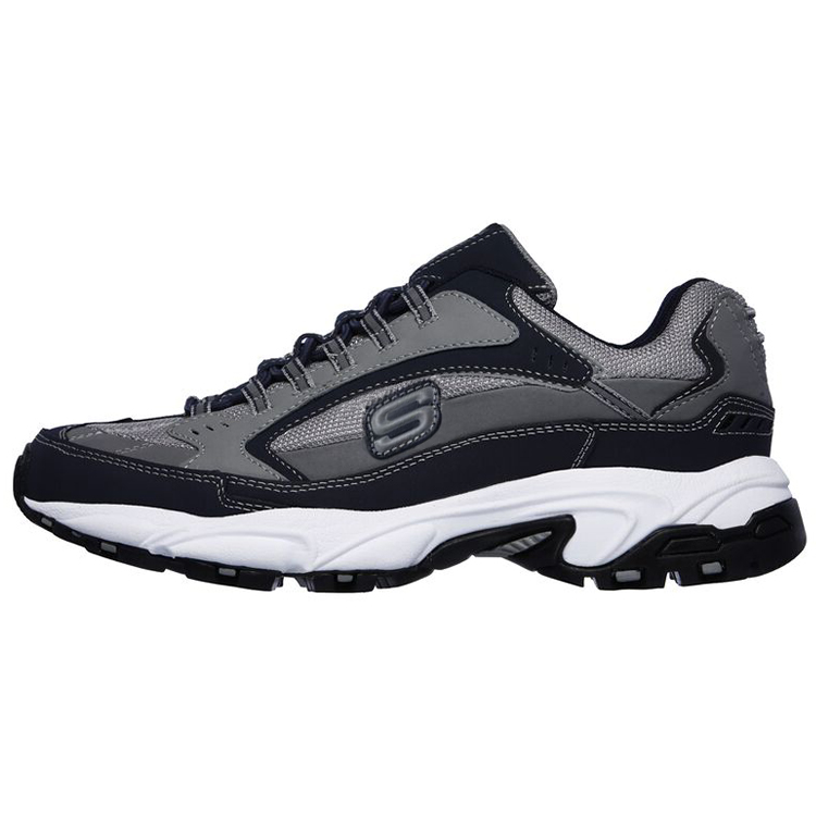 Skechers Stamina Low-Top Running Shoes Blue/Grey 51919-NVGY