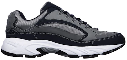 Order Skechers 持久耐用 舒適增高復古風 休閒鞋 深藍灰色
