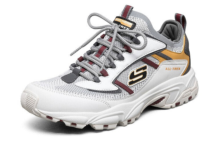 Lookbook Skechers Stamina Baskets Basses Running Gris 51881-NTGY