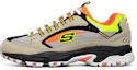 Buy Skechers Stamina Low-Top Running Shoes Grey/Orange 51286-GYOR