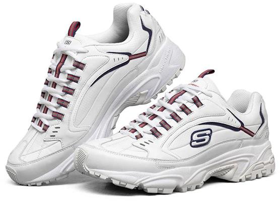 Skechers Stamina Low-Top Running Shoes White/Blue/Red 51917-WNVR Lookbook Skechers Stamina Low-Top Running Shoes White/Blue/Red 51917-WNVR