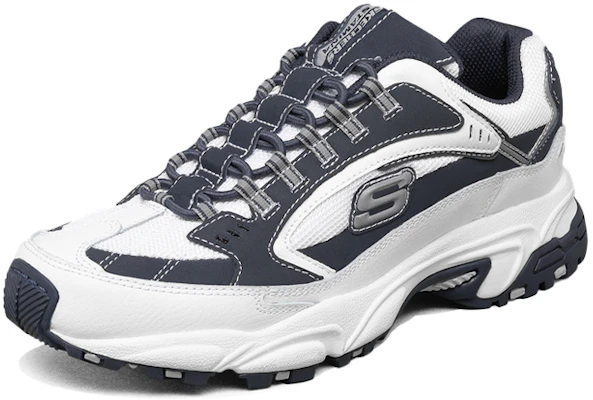 Skechers Stamina Lage Hardloopschoenen Wit/Blauw 51919-WNV Lookbook Skechers Stamina Lage Hardloopschoenen Wit/Blauw 51919-WNV
