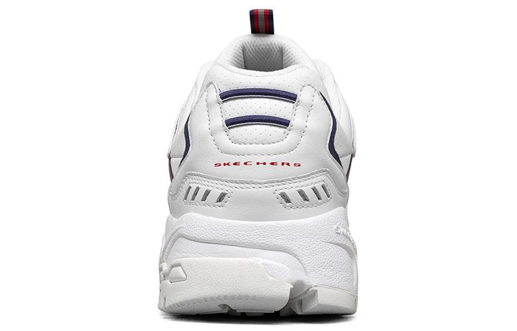 Shop Skechers Stamina Low-Top Running Shoes White/Blue/Red 51917-WNVR