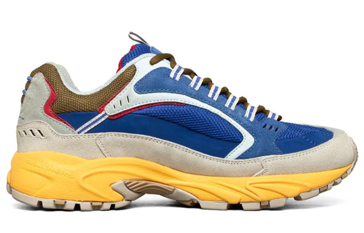 Order Skechers Stamina Low-Top Running Shoes Yellow/Blue 51286-NVMT