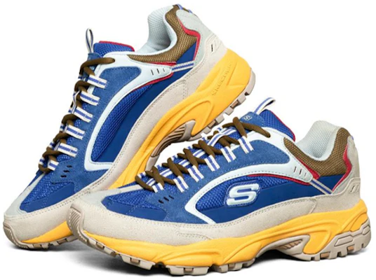 Skechers Stamina Low-Top Running Shoes Yellow/Blue 51286-NVMT Lookbook Skechers Stamina Low-Top Running Shoes Yellow/Blue 51286-NVMT