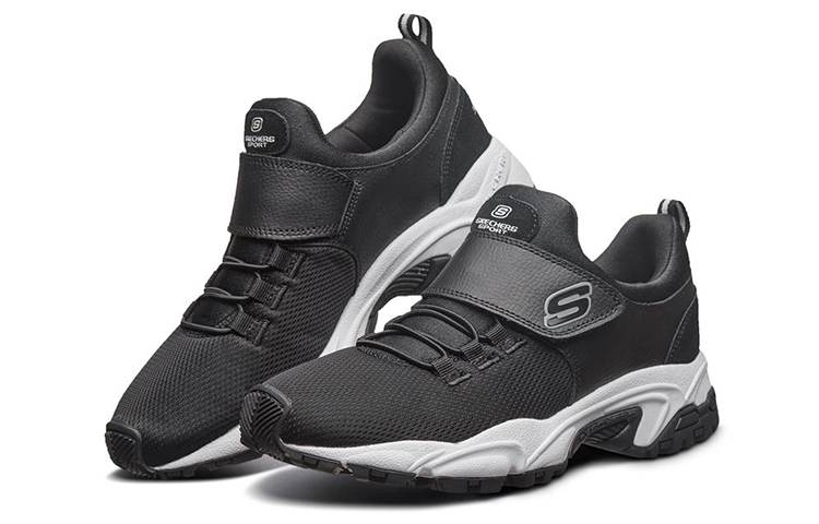 Lookbook Skechers Stamina Low 'Black' 666031-BKW