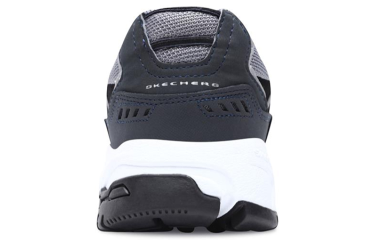 Shop Skechers Stamina Low-Top Running Shoes Black/Grey 51286-NVBK
