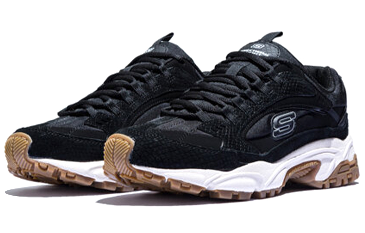 Skechers Stamina Sneakers Black/White/Brown 圖 3