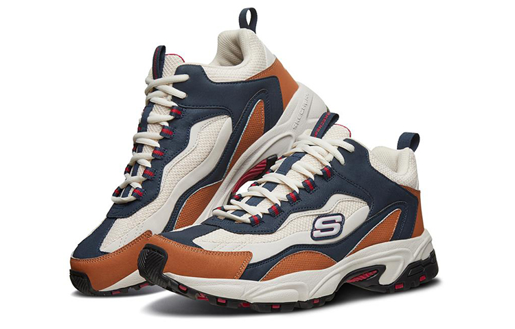 Lookbook Skechers Stamina Low ''Blau Weiß Orange'' 51918-NVMT