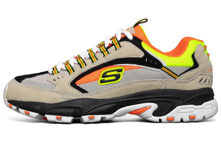 Skechers Stamina Low-Top Running Shoes Grey/Orange 51286-GYOR