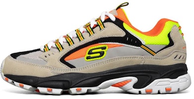 Skechers Stamina Low-Top Running Shoes Grey/Orange 51286-GYOR Skechers Stamina Low-Top Running Shoes Grey/Orange 51286-GYOR