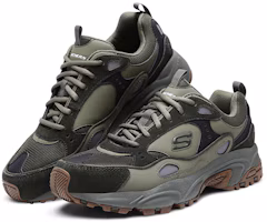 Lookbook Skechers Stamina低帮'橄榄'运动鞋 666058-OLV