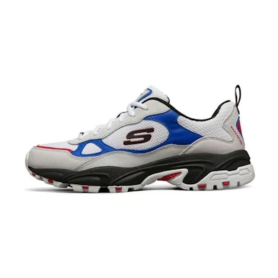 Skechers Stamina Running Shoes White/Black/Blue
