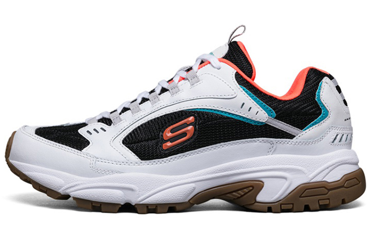 Skechers Stamina Running Shoes White/Black/Orange