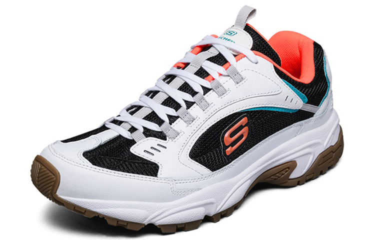 Skechers Stamina Running Shoes White/Black/Orange 圖 3