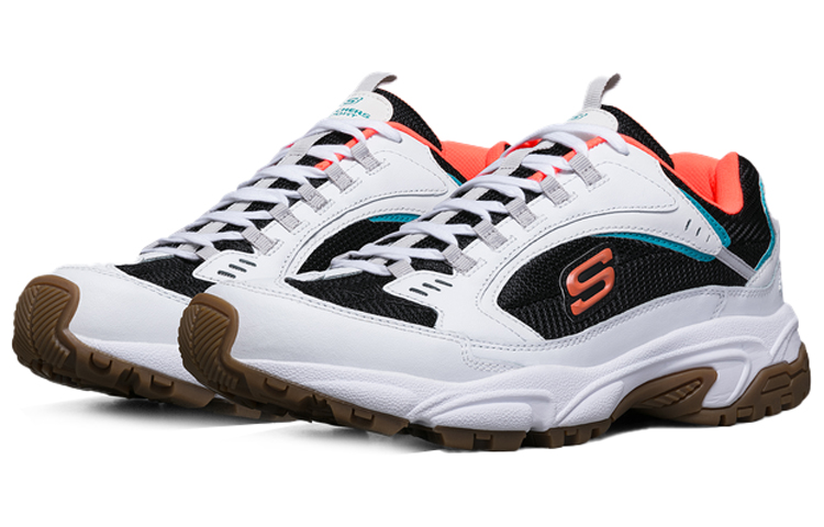 Skechers Stamina Running Shoes White/Black/Orange 圖 4