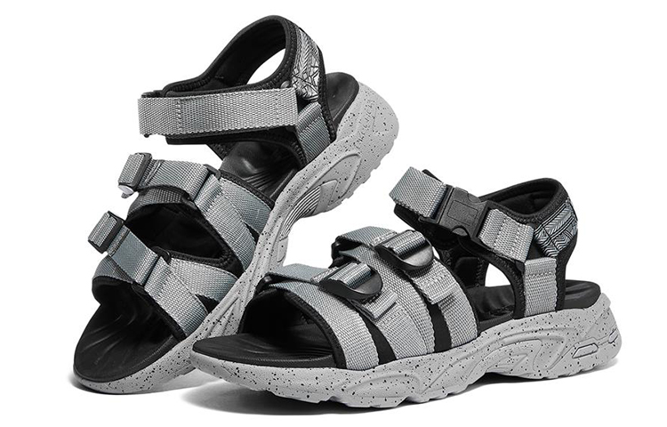 Lookbook Skechers Stamina Sandal 'Black Grey' 237198-BKGY