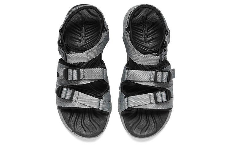 Shop Skechers Stamina Sandal 'Black Grey' 237198-BKGY