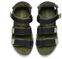 Shop Skechers Stamina 涼鞋 轻便防滑魔术贴 绿黑