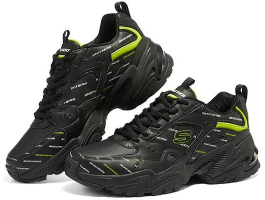 Skechers Stamina v2 低筒時尚老爹鞋 黑色 Lookbook Skechers Stamina v2 低筒時尚老爹鞋 黑色