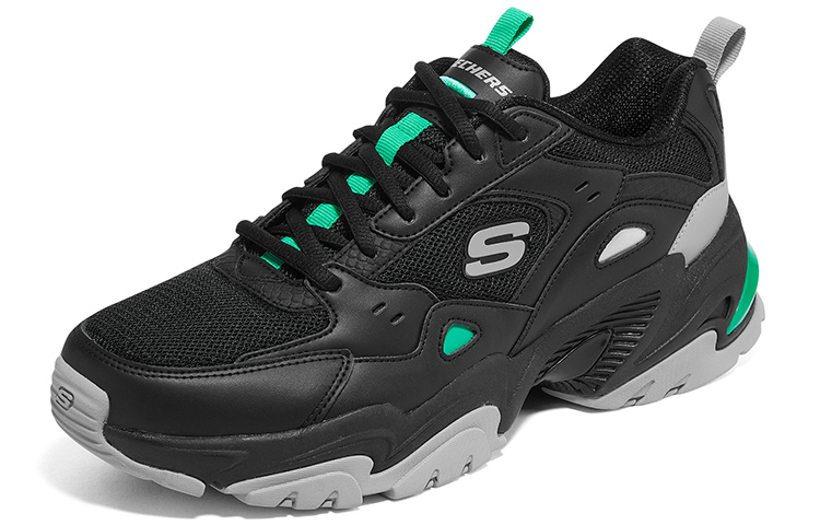 Skechers Stamina V2 'Black Green Grey' 圖 3