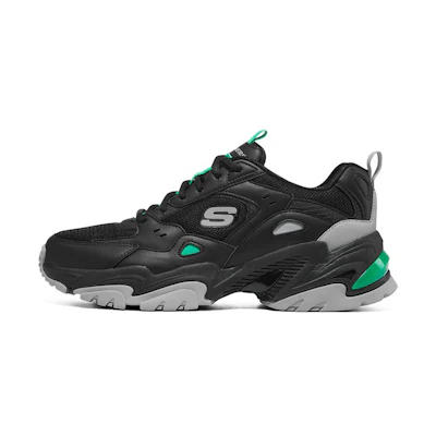 Skechers Stamina V2 'Black Charcoal Green'