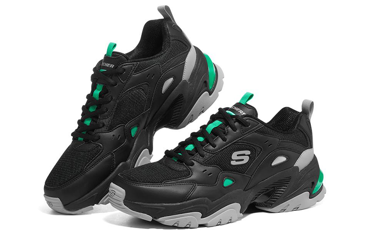 Skechers Stamina V2 'Black Charcoal Green' 圖 3