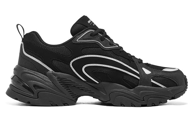 Lookbook Skechers Stamina V2 机甲鞋二代 防滑包覆性 低筒 跑步鞋 男款 黑色