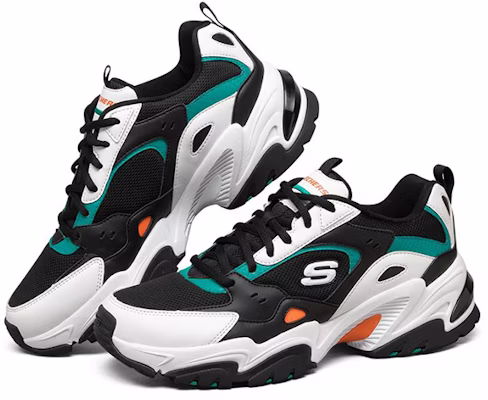 Skechers Stamina V2 Sepatu Lari Rendah Hitam/Putih/Hijau/Oranye 237163-BKMT Lookbook Skechers Stamina V2 Sepatu Lari Rendah Hitam/Putih/Hijau/Oranye 237163-BKMT