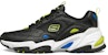 Skechers Stamina v2 Kasut Lari Rendah Hitam/Kuning/Biru 894003-BKGR