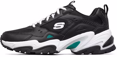 Skechers Stamina V2 Low-Top Running Shoes Black/Green/White 237163-BKGR Skechers Stamina V2 Low-Top Running Shoes Black/Green/White 237163-BKGR