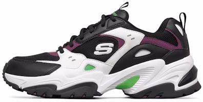 Skechers Stamina V2 Low Top Running Shoes Black/White/Green/Purple 237163-BKWL Skechers Stamina V2 Low Top Running Shoes Black/White/Green/Purple 237163-BKWL