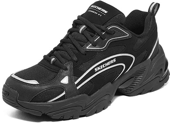 Skechers Stamina V2 机甲鞋二代 防滑包覆性 低筒 跑步鞋 男款 黑色 Lookbook Skechers Stamina V2 机甲鞋二代 防滑包覆性 低筒 跑步鞋 男款 黑色