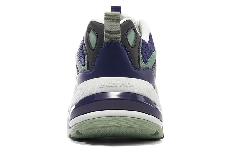 Shop Skechers Stamina V2 復古萬用 低筒運動老爸鞋 白黑藍