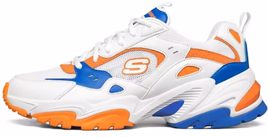Skechers Stamina v2 Low Top Running Shoes White/Orange/Blue 894003-WBOR Skechers Stamina v2 Low Top Running Shoes White/Orange/Blue 894003-WBOR