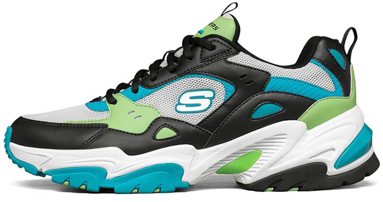 Skechers Stamina v2 舒適厚底 百搭運動老爹鞋 黑綠藍 Buy Skechers Stamina v2 舒適厚底 百搭運動老爹鞋 黑綠藍